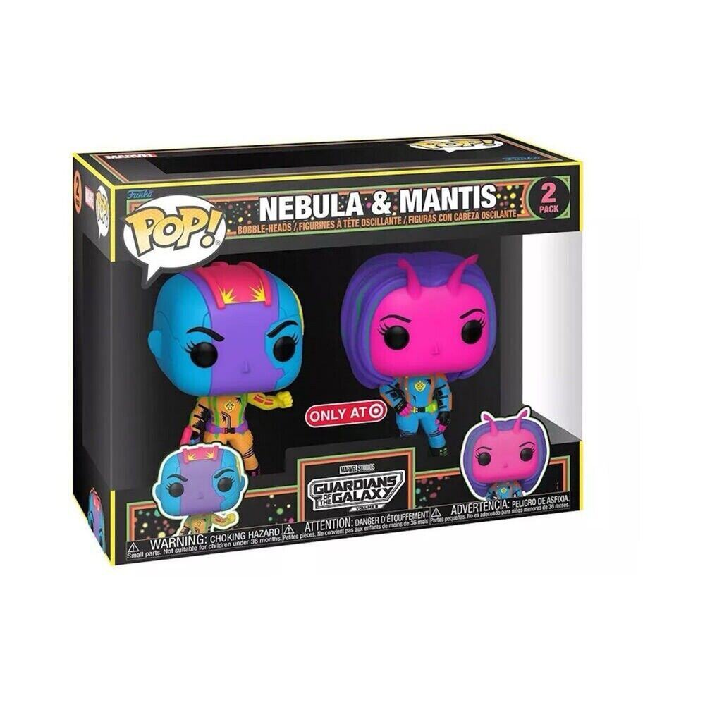 Funko POP Guardians of The Galaxy Volume 3 Nebula & Mantis Blacklight Target Exc